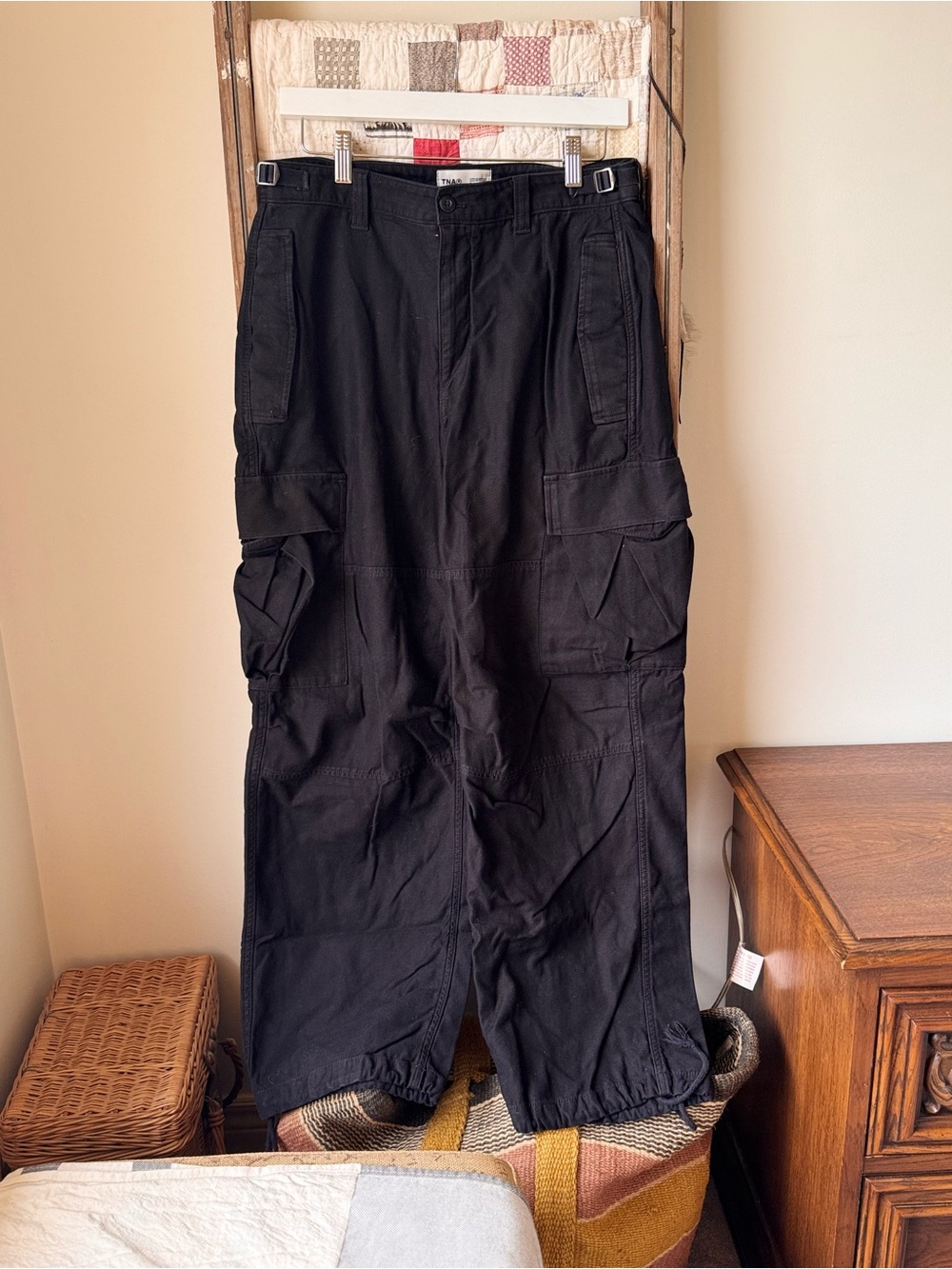 TNA Black Cargo Pants - Durable Utility Style